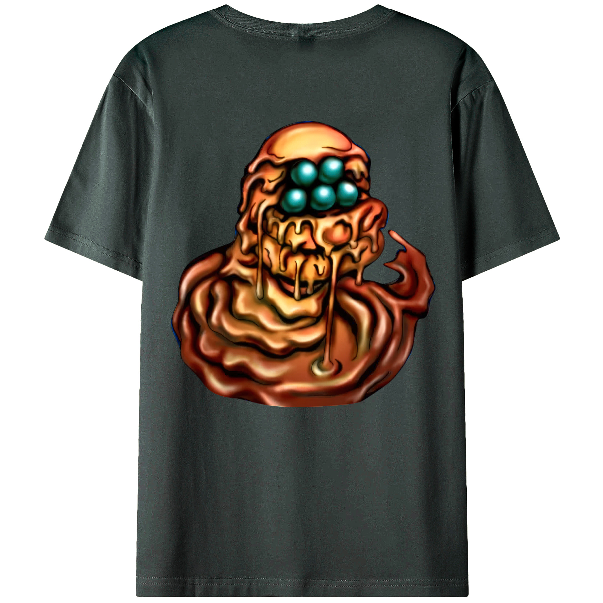 （画像用） 遊☆戯☆王 Yu-Gi-Oh! 綿100％ メンズ半袖Tシャツ（バックプリント） 通気性